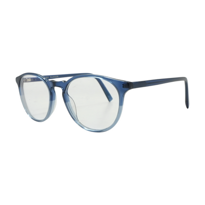 Blue Butler Round Prescription Eyewear