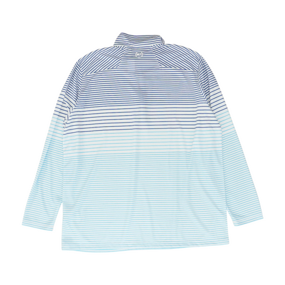 Blue Tall Striped 1/4 Zip Pullover