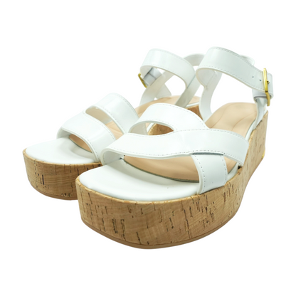 White Wedged Sandals