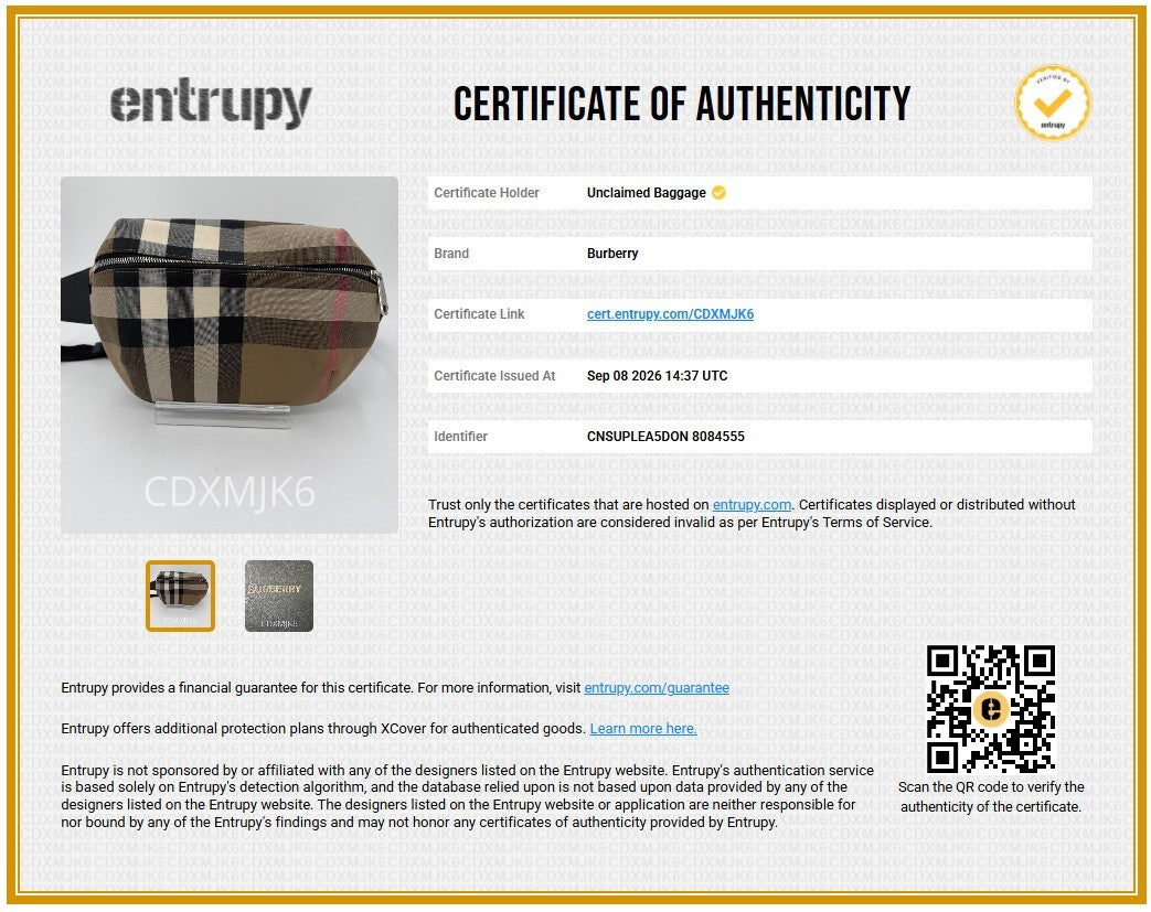 Burberry Sonny House Check Canvas Belt Bag – Image 6