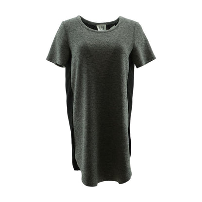 Gray Color Block Midi Dress