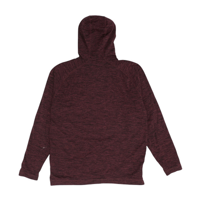 Magenta Solid Hoodie Pullover