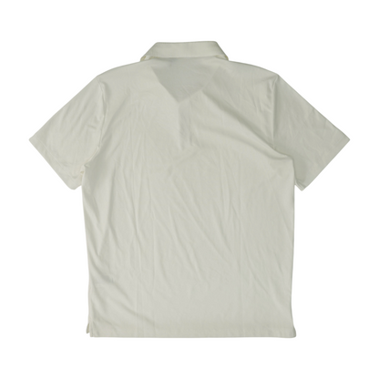 White Solid Short Sleeve Polo