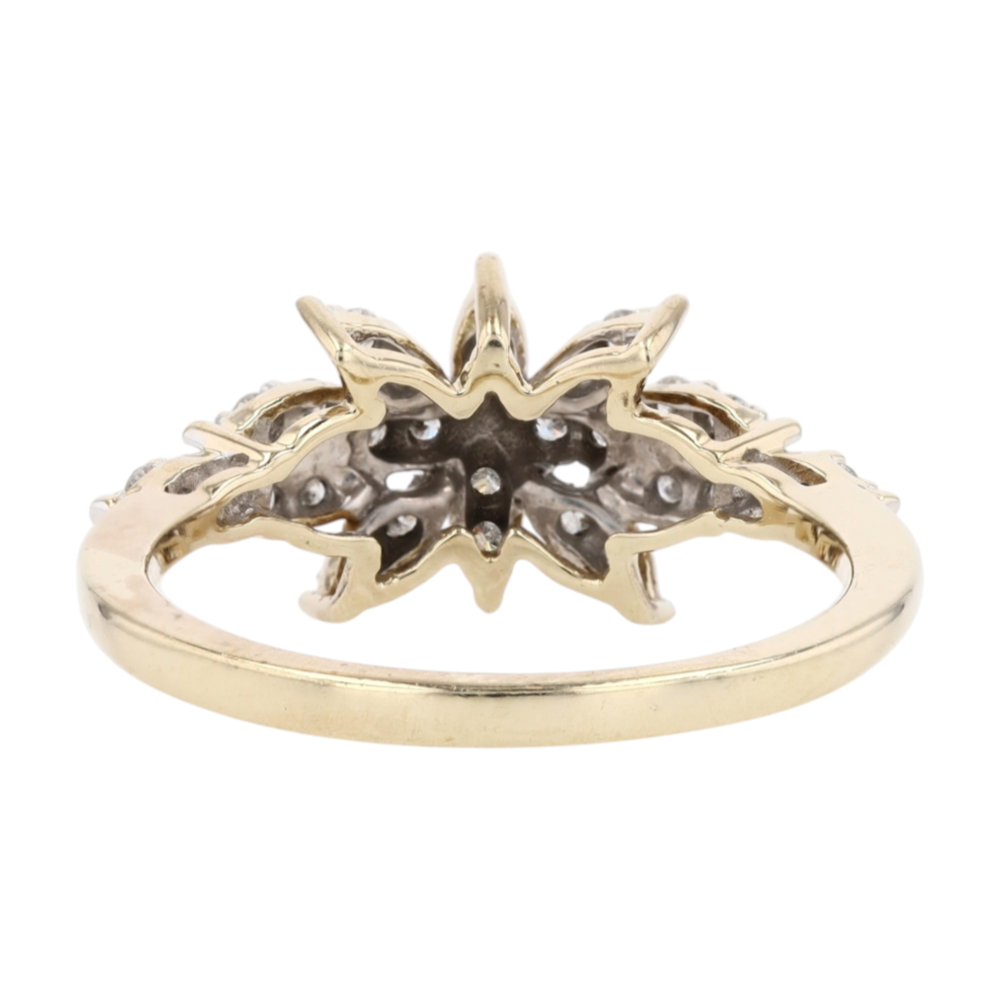 1/4 ctw 10K Two-Tone Gold Diamond Fashion Ring