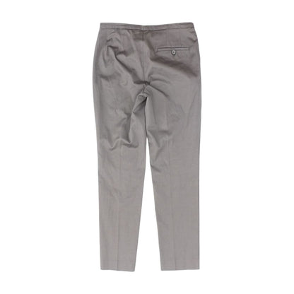 Gray Solid Dress Pants