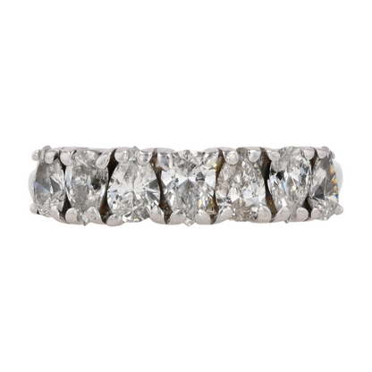 1 3/8 ctw 10K White Gold Diamond Band Ring