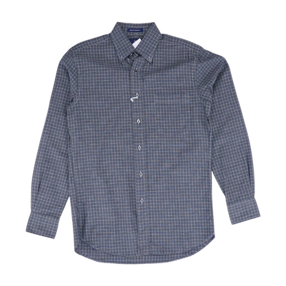 Charcoal Check Long Sleeve Button Down