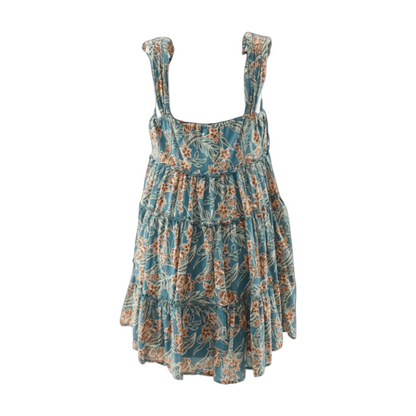 Blue Floral Mini Dress