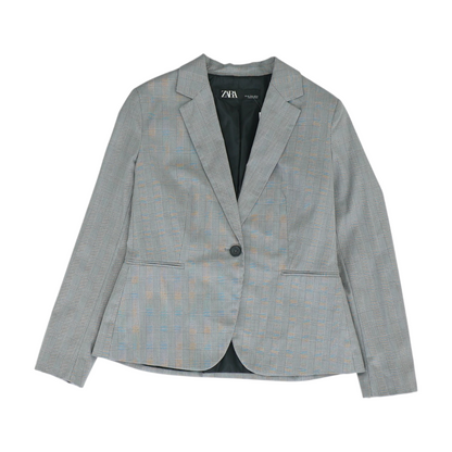 Black Plaid Blazer