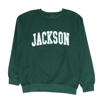 Green Solid Sweatshirt Pullover