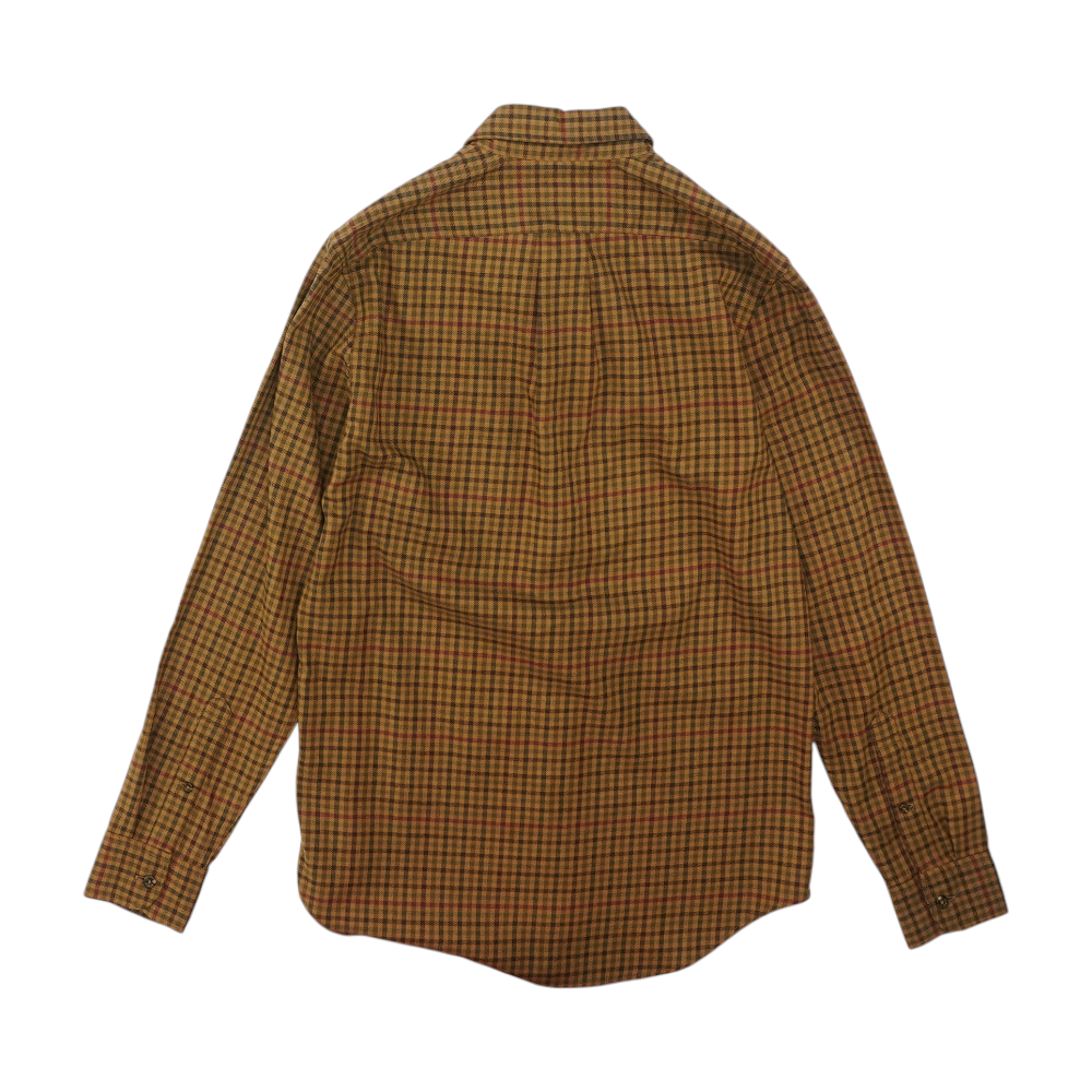 Brown Check Long Sleeve Button Down