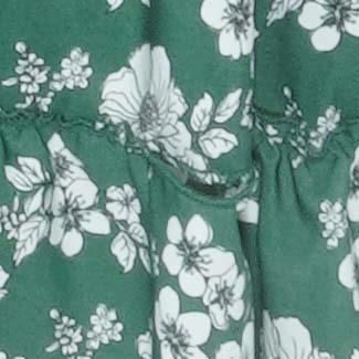 Green Plus Floral Mini Dress