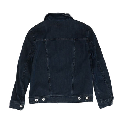 Navy Solid Denim Jacket