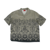 Brown Print Short Sleeve Button Down