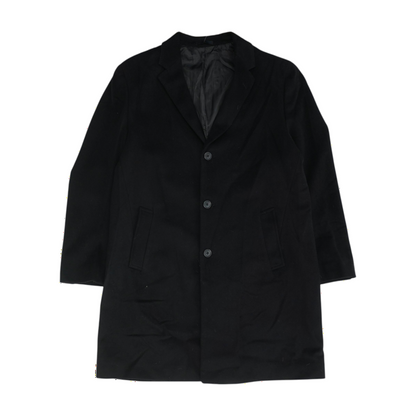Black Long Solid Coat
