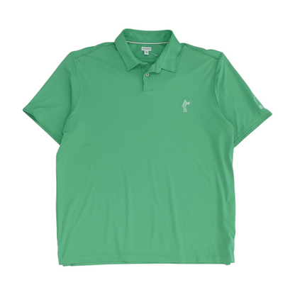 Green Solid Short Sleeve Polo