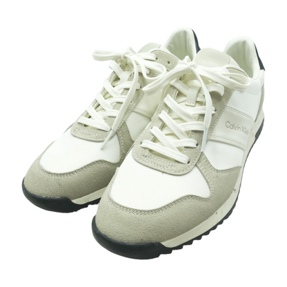 White Low-Top Athletic Shoes