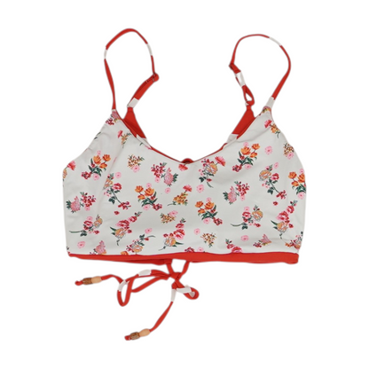 Red Striped Swim Top