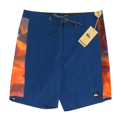 Blue Color Block Swim Bottom
