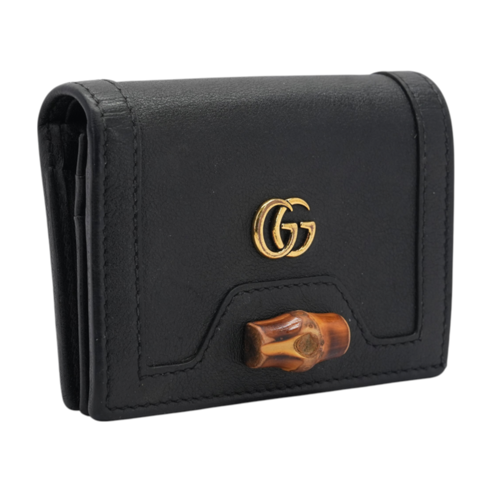 Diana Card Case Wallet in Black