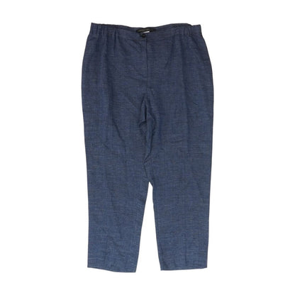 Blue Casual Wide Leg Pants