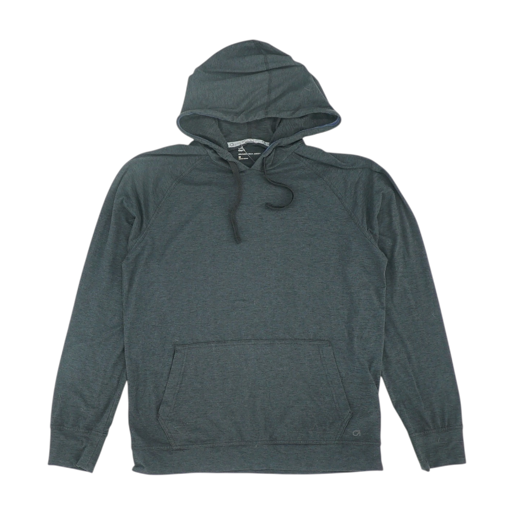 Black Solid Hoodie Pullover