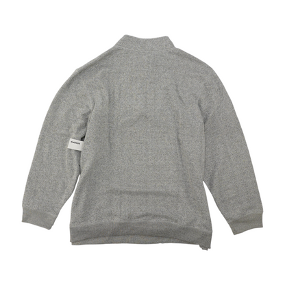 Gray Big & Tall Solid 1/4 Zip Pullover