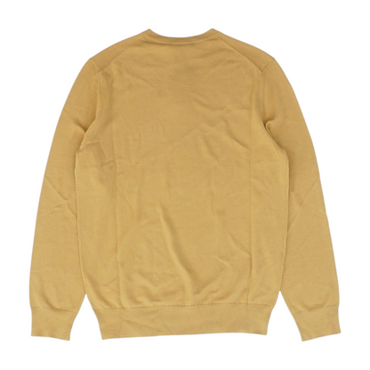 Brown Solid Pullover Sweater