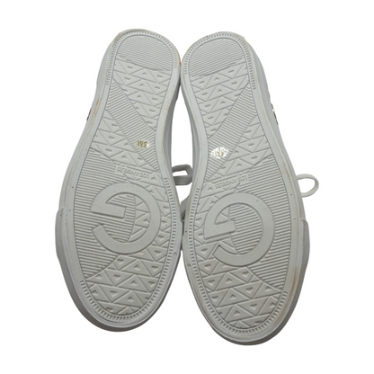 White Low-Top Athletic Shoes