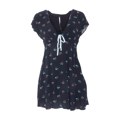 Black Floral Mini Dress