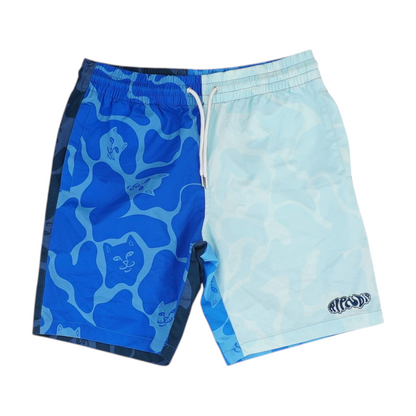 Blue Color Block Swim Bottom