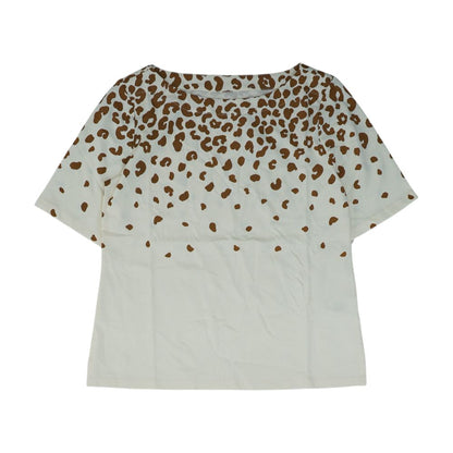 Beige Animal Print T-Shirt