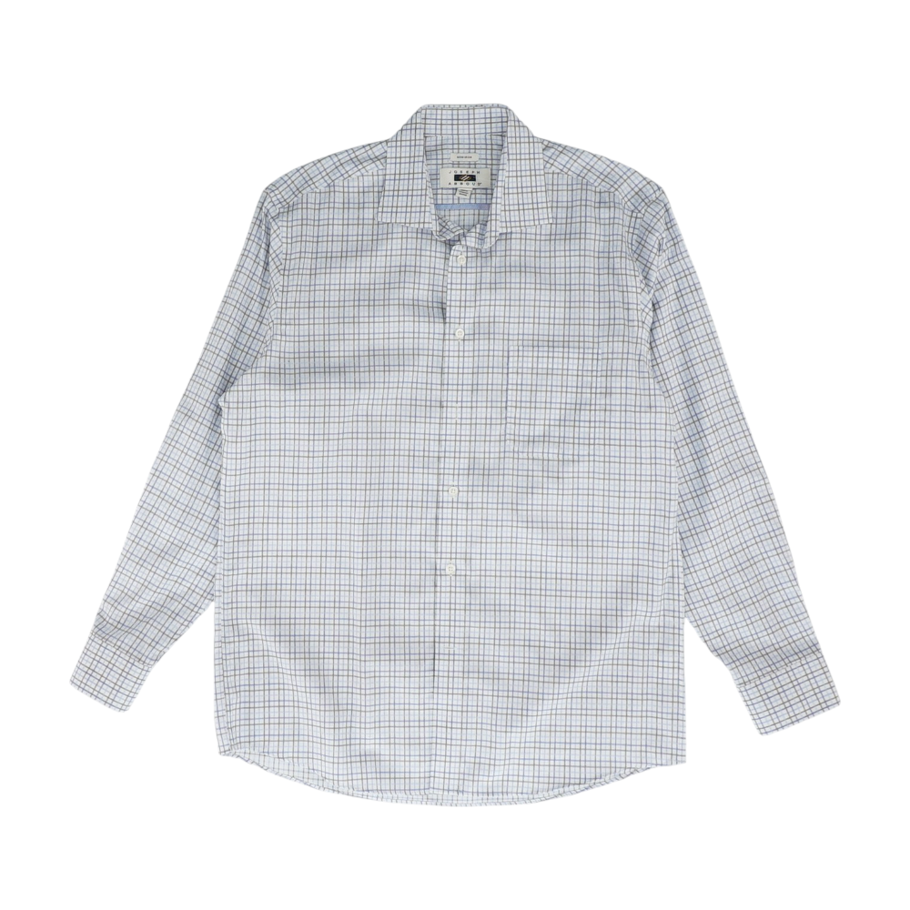 Blue Plaid Long Sleeve Button Down