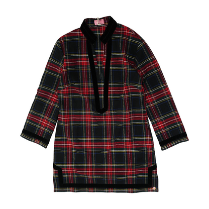 Multi Plaid Blouse