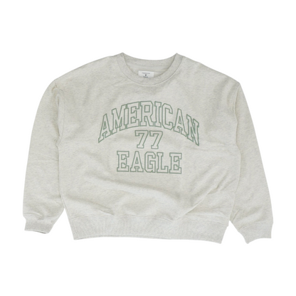 Beige Solid Sweatshirt Pullover