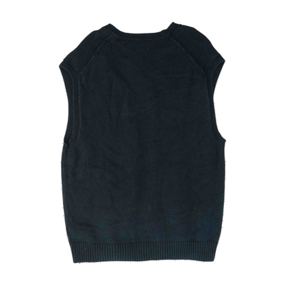 Navy Solid Pullover Sweater