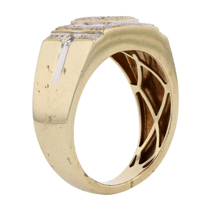 1/5 ctw 10K Yellow Gold Diamond Statement Ring