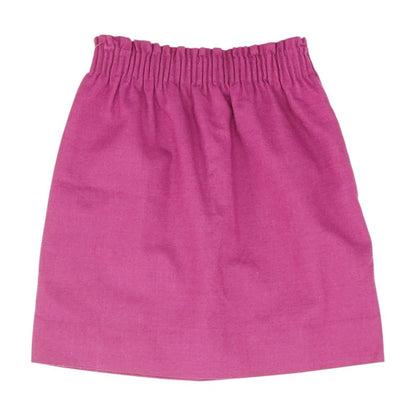 Purple Solid Midi Skirt