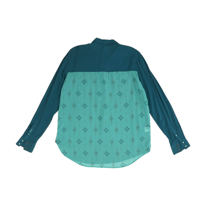 Teal Button Down