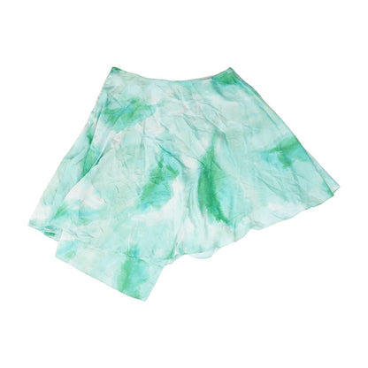 Green Tie Dye Midi Skirt