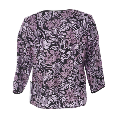 Purple Graphic Blazer