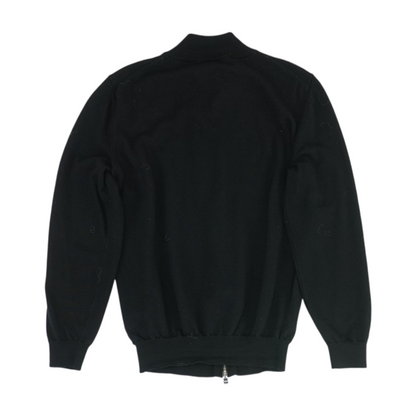 Black Solid Cardigan Sweater