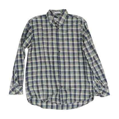 Green Plaid Flannel Button Down