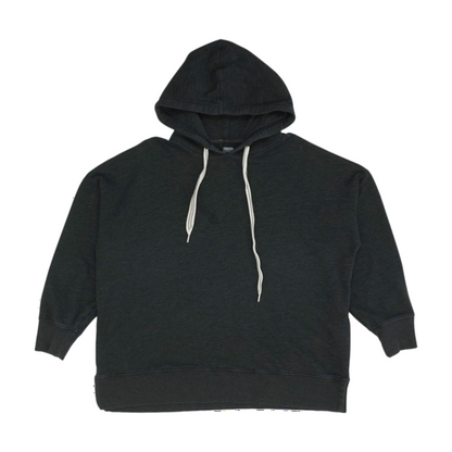 Gray Solid Hoodie Pullover
