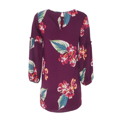 Purple Petite Floral Mini Dress