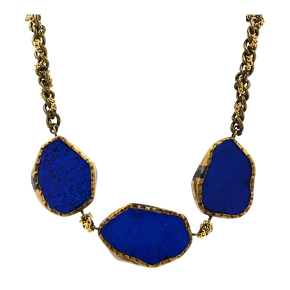 Costume Lapis Lazuli Choker Necklace