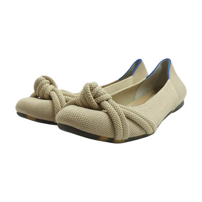Beige Slip-On Flats
