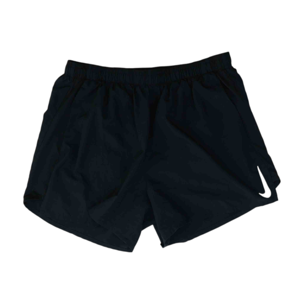 Black Solid Active Shorts