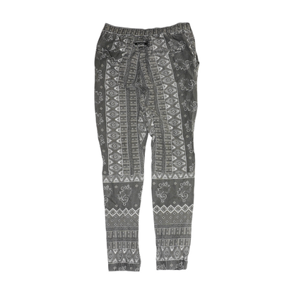 Gray Paisley Regular Pants