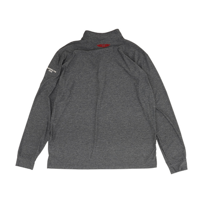 Blue Solid 1/4 Zip Pullover